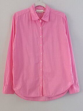XIRENA bubble gum pink button up shirt